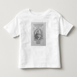 Camiseta Infantil Madonna como a mãe de cuidados e ser divino