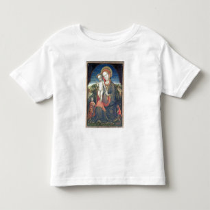 Camiseta Infantil Madonna da humildade adored por Leonello d'Este