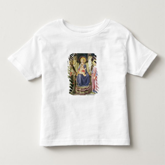 Camiseta Infantil Madonna e a criança com SS. Clemente e Justin, (Frente)
