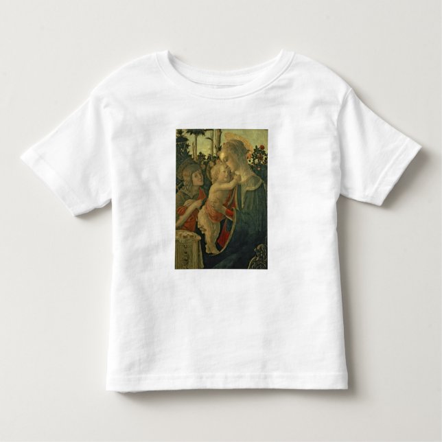 Camiseta Infantil Madonna e criança com St John o baptista (óleo o (Frente)