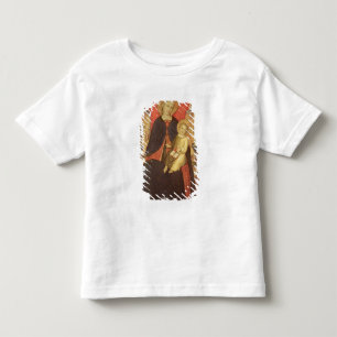 Camiseta Infantil Madonna e Criança Enfrentados com Doador Vulciano