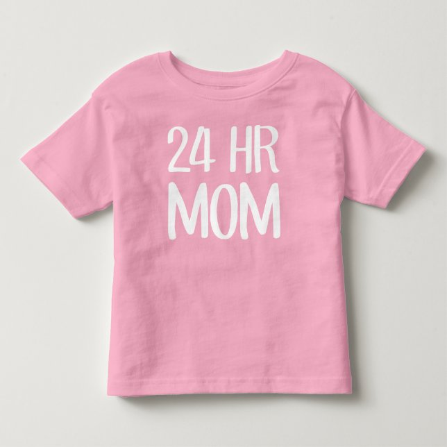 Camiseta Infantil Mãe 24 hrs (Frente)