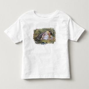 Camiseta Infantil Mãe e criança com uma papoila