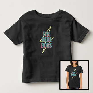 Camiseta Infantil Mãe e Filho Filha O Chefe Real