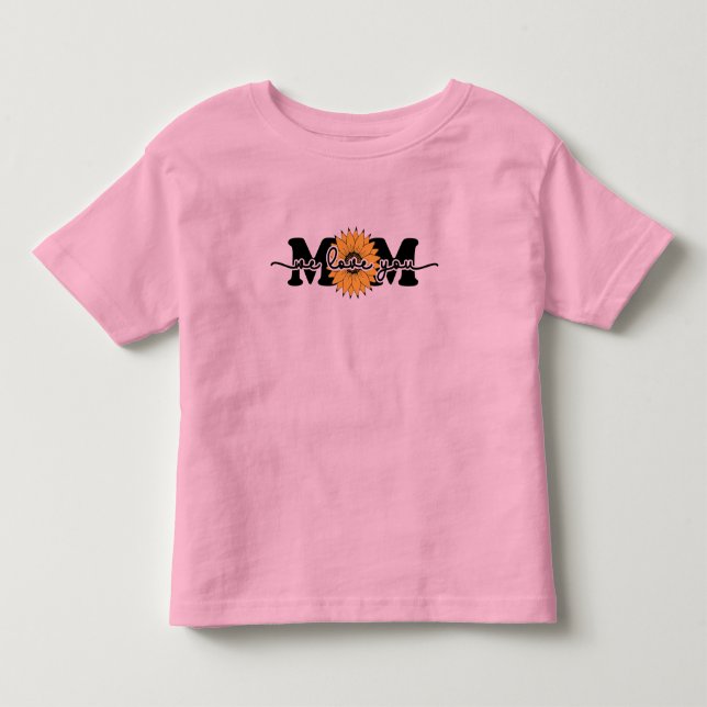 Camiseta Infantil Mãe Eu Te Amo - Dia de as mães (Frente)