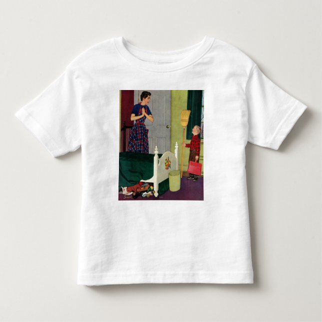 Camiseta Infantil Mãe, Limpei O Meu Quarto! (Frente)