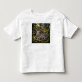 Camiseta Infantil Mãe Loba E Filhotes