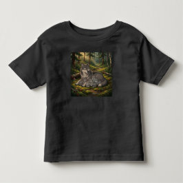 Camiseta Infantil Mãe Loba E Filhotes