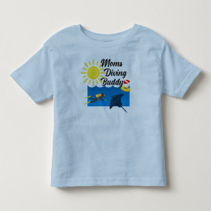 Camiseta Infantil Mães Diving Buddy Design - Toddler Fine Jersey T-S