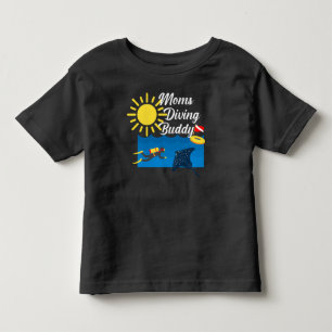 Camiseta Infantil Mães Diving Buddy Design - Toddler Fine Jersey T-S