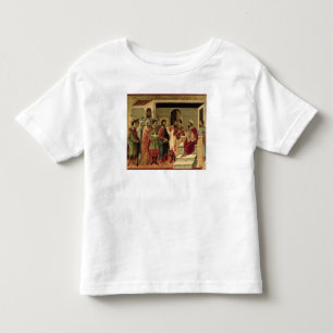 Camiseta Infantil Maesta: Jesus antes de Herod, 1308-11