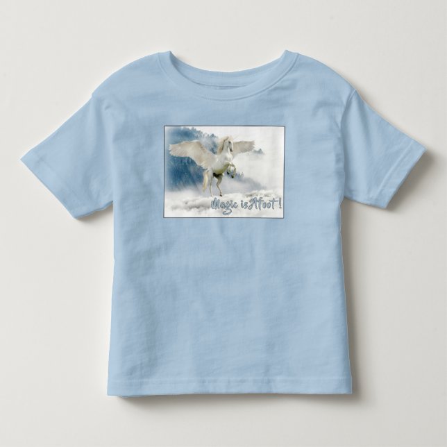 Camiseta Infantil Magia está a caminho Unicórnio (Frente)