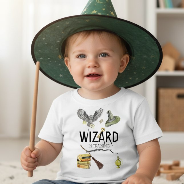 Camiseta Infantil Magic Wizard Em Treinamento (Criador carregado)