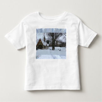 Camiseta Infantil Magical Urban Snow Scene – Winter in the City