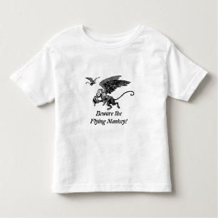 Camiseta Infantil Mágico de Oz para os miúdos! Beware o macaco do