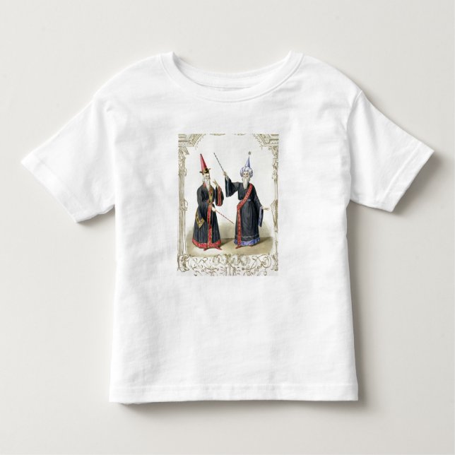 Camiseta Infantil Mágicos no carnaval em Berlim, 1836 (cor (Frente)