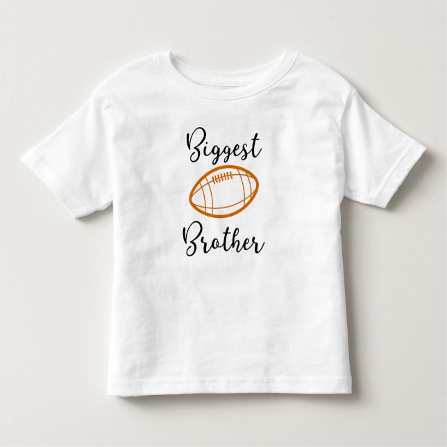 Camiseta Infantil Maior Irmão ~ Irmão Design Futebol (Frente)