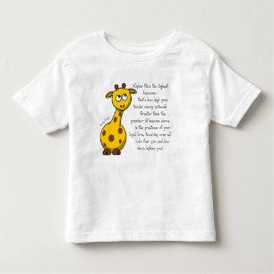 Camiseta Infantil Mais alto Do Que A Camisa-T Do Toddler