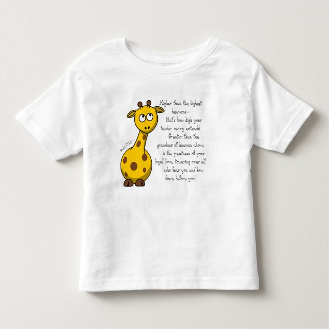 Camiseta Infantil Mais alto Do Que A Camisa-T Do Toddler (Frente)