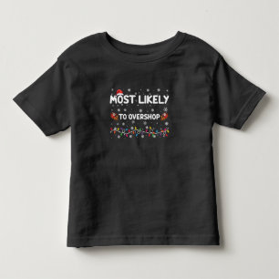 Camiseta Infantil Mais Propenso a Comprar Demais na Compra de Natal
