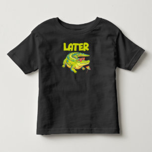 Camiseta Infantil Mais Tarde Jacaré, Verão Divertido