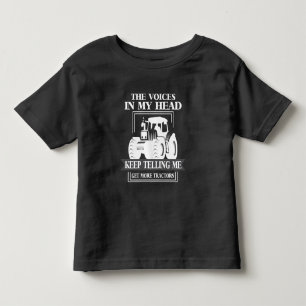 Camiseta Infantil Mais Trator Viciado em Agricultura Engraçada