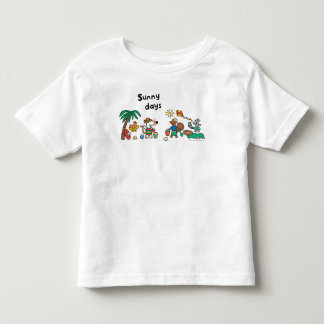Camiseta Infantil Maisy e amigos na praia