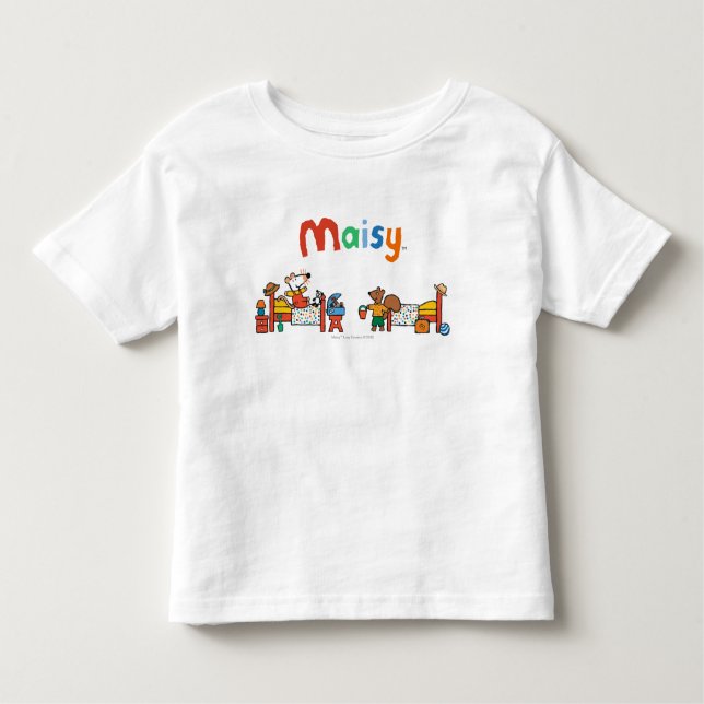 Camiseta Infantil Maisy e Cyril vão na cena das férias (Frente)