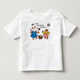 Camiseta Infantil Maisy e Tallulah Páscoa
