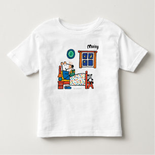 Camiseta Infantil Maisy pronta para pijamas do azul da cama