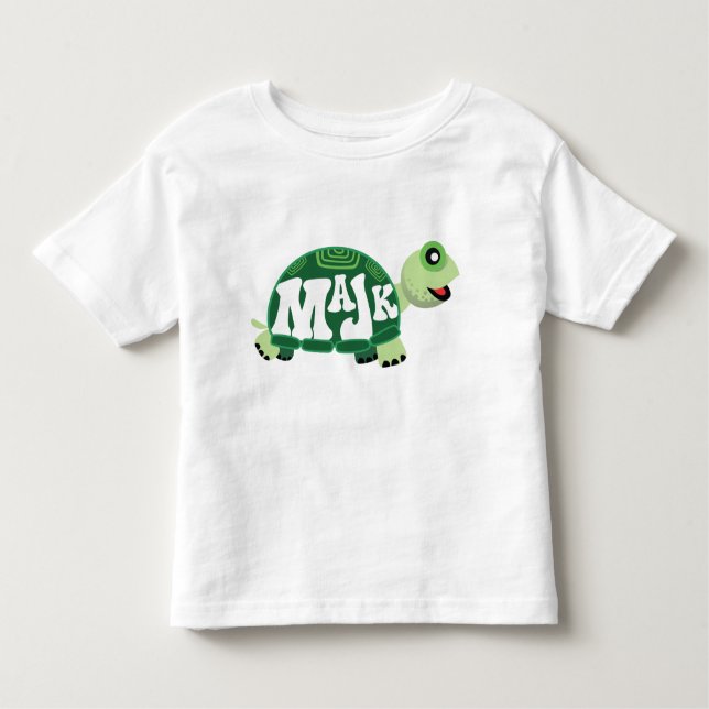Camiseta Infantil MaJk Turtle "Dia da Inauguração" (Frente)