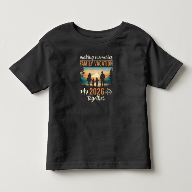 Camiseta Infantil Making Memories Family Vacation 2026 Together (Frente)