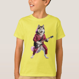 Camiseta Infantil Malamute Rock Star