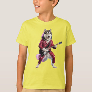 Camiseta Infantil Malamute Rock Star