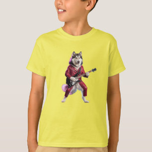 Camiseta Infantil Malamute Rock Star