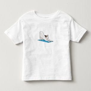 Camiseta Infantil Malhação de Meditação de Ioga Cat