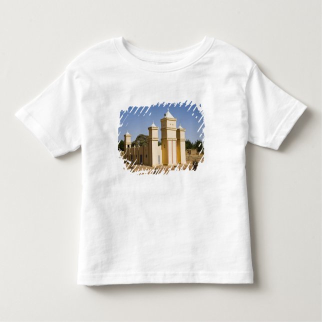Camiseta Infantil Mali, Bamako. Mesquita, estrada Bamako-Djenne (Frente)