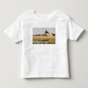 Camiseta Infantil Mali, Djenne. Rio Bani perto de Djenne