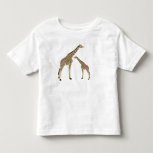 Camiseta Infantil Mama Girafa Criança T-shirt
