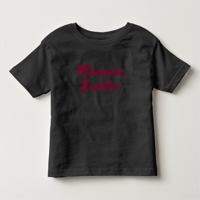 Camiseta Infantil Mamãe Enabler (Frente)
