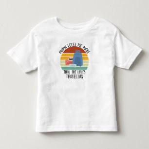 Camiseta Infantil Mamãe Me Ama Mais Do Que Ama Viajar CUSTOM