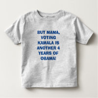 MAMÃE, NÃO VOTE PARA KAMALA TODDLER FINE JERSEY