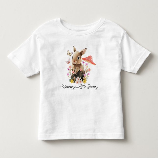 Camiseta Infantil Mamãe Pequeno Coelhinho (Frente)