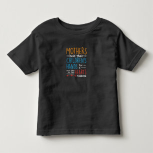 Camiseta Infantil Mamãe Presente Mães Seguram As Mãos Dos Filhos