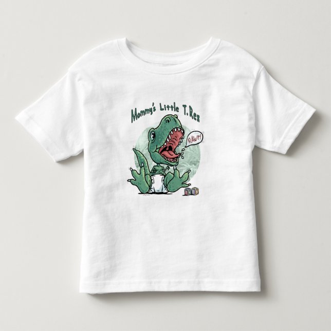 Camiseta Infantil Mamãe T Rex (Frente)