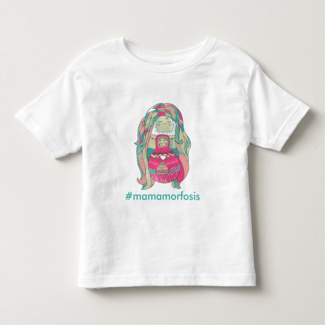 Camiseta infantil "#Mamamorfosis" Personalizable (Frente)