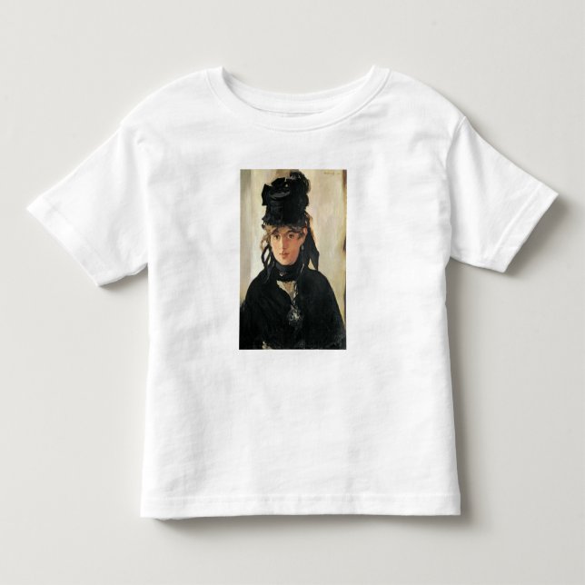 Camiseta Infantil Manet | Berthe Morisot com Buquê de Violetas (Frente)