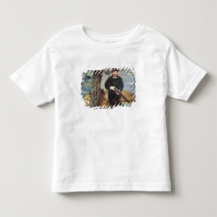 Camiseta Infantil Manet Pertuiset, caçador do leão, 1881