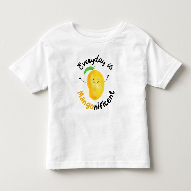 Camiseta Infantil Mango Pun Positivo - Todos os dias é Mangonisignif (Frente)
