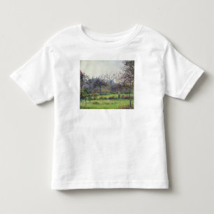 Camiseta Infantil Manhã Sun de Camille Pissarro , outono, Eragny,